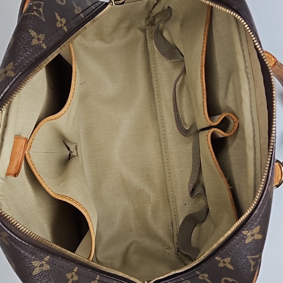 Authentic Louis Vuitton LV Deauville Monogram Handbag Tote Dust bag Lock Key - Picture 10 of 17